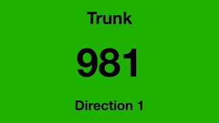[Tower Transit] Trunk Bus Service 981 - Direction 1 Hyperlapse