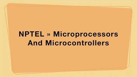 NPTEL » Microprocessors And Microcontrollers | Quiz: Week 4 : Assignment 4 Solution (2022)