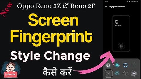How to Change Screen Fingerprint Animation Oppo Reno 2z & 2f I Change Screen Fingerprint Animation