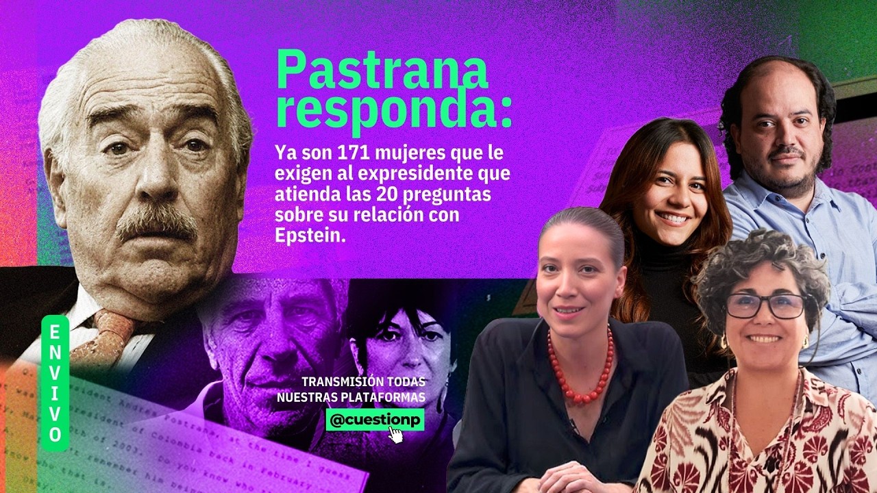 Pastrana responda: 171 mujeres le exigen contestar las preguntas sobre su relación con Epstein
