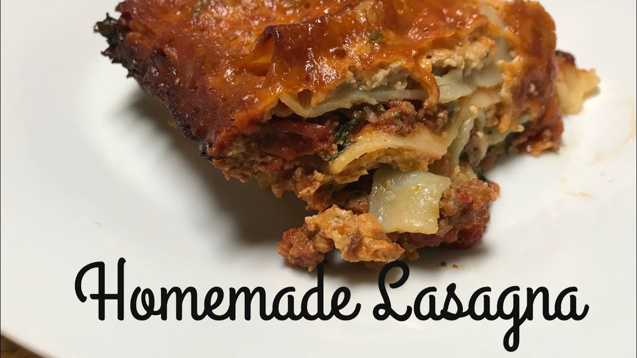 Homemade Lasagna ~ Cook with me ~ Gluten Free - YouTube
