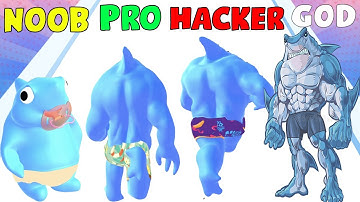 NOOB vs PRO vs HACKER vs GOD in Angry Shark