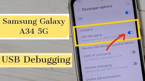 How to Enable USB Debugging Mode in Samsung Galaxy A34 5G