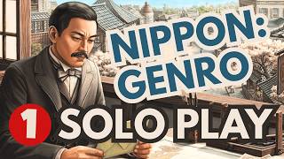 Nippon: Genro | Part 1/2 | Solo Board Game Tutorial and Playthrough (Sponsored Video)