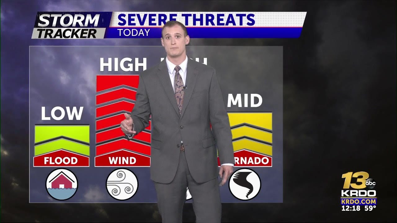 Strong to severe storms again today - YouTube