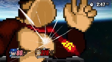 SSF2 Beta CPU Super Pool L - Megaman vs Donkey Kong