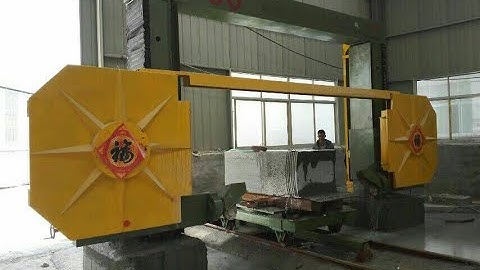 Diamond stone wire saw profiling cutting machine