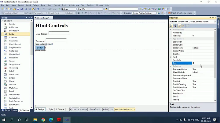 ASP.Net HTML controls