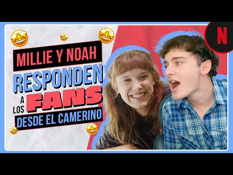 Millie Bobby Brown y Noah Schnapp en la silla del estilista | Stranger Things