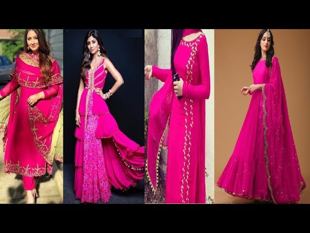 Pink Colour Combination Suit 2023/ Dark Pink Suit/ Dark Pink Colour  Contrast सूट/ New Punjabi Suit | Pink color combination, Pink suit, Pink  color