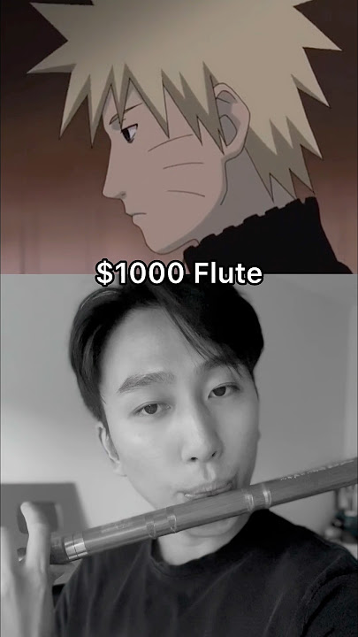 $1 vs $10,000 Flute (Naruto Loneliness) #aylex #naruto #jiraiyadeath #flute #anime #narutopain