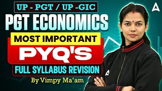 UP PGT / UP GIC Economics | Most Important PYQs | Full Syllabus Revision | By Vimpy Kumari