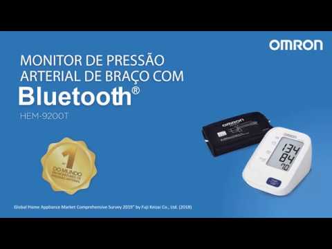 Vídeo do produto Monitor de Pressão Arterial Profissional com Bluetooth para MRPA HEM-9200T