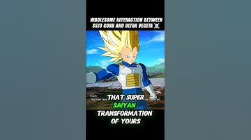 Wholesome Interaction Between Ssj3 Goku And Ultra Vegeta 🥶 #crashout #ssj3goku #sparkingzero #dbz