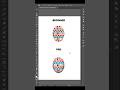 Adobe Illustrator 2025 - Tips to Draw a Egg with Decorative motifs like a PRO #shorts #anikgraphic