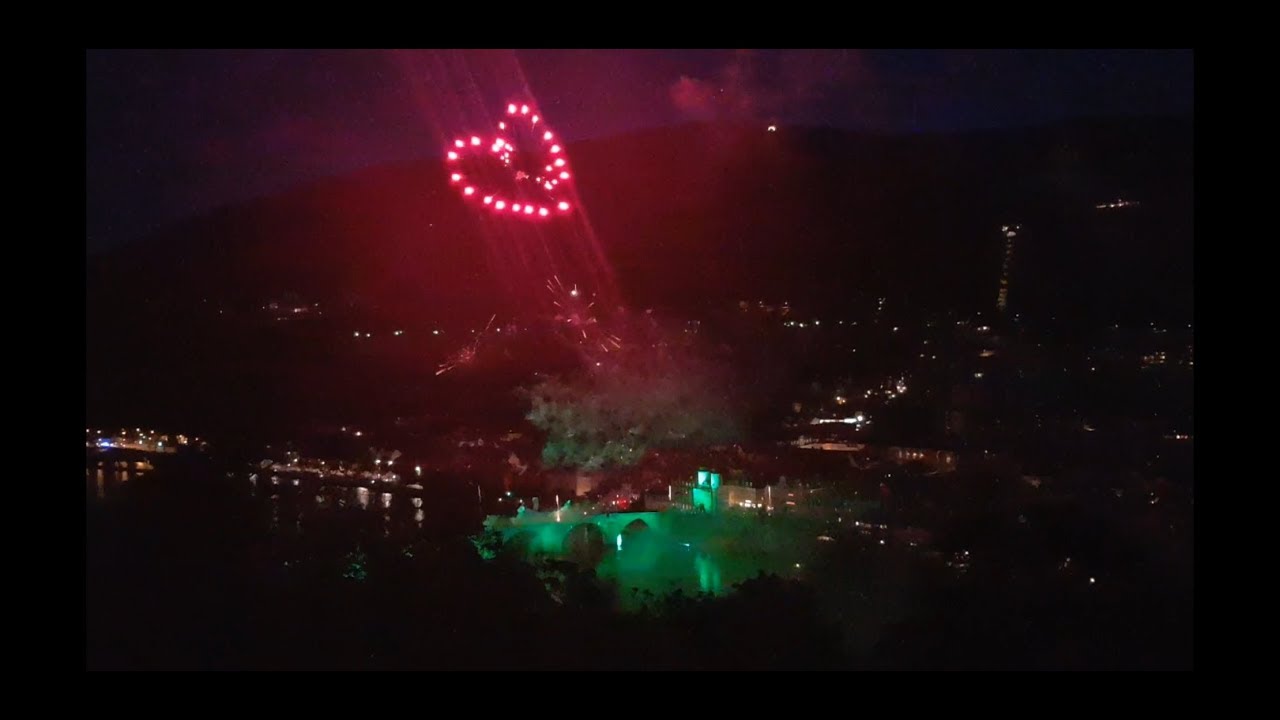 Schlossbeleuchtung Heidelberg 2019. Erste Schlossbeleuchtung des Jahres am Samstag, 1. Juni.