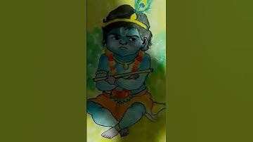 Little Krishna drawing 🦚#shorts#viral