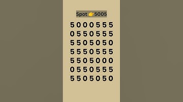 Spot the  Number 5005 - Math Quiz #math #quiz #shorts #guess #ytshorts #iqtest #education #yt