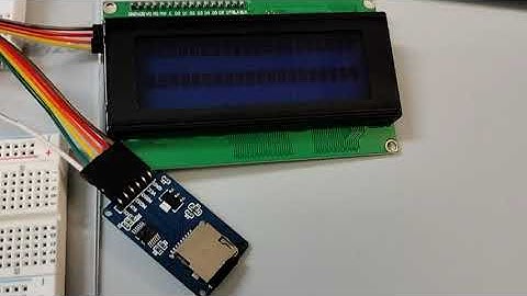 ARDUINO - Analizando tarjetas SD y mostrando en LCD