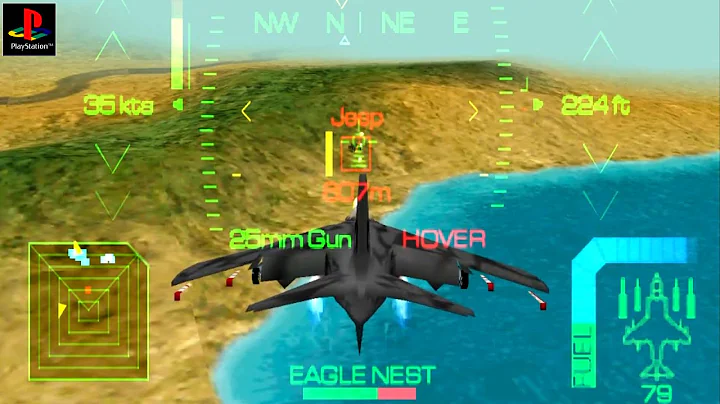 Eagle One: Harrier Attack - Gameplay PSX / PS1 / P...