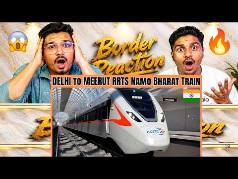 Reaction On Delhi to Meerut Namo Bharat RRTS!🚆🇮🇳 | 40 Minutes Non-Stop Ride!😱 | Pakistani Reaction