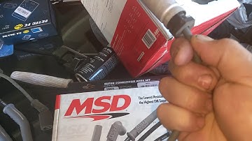 Install MSD spark plug wire on Camaro