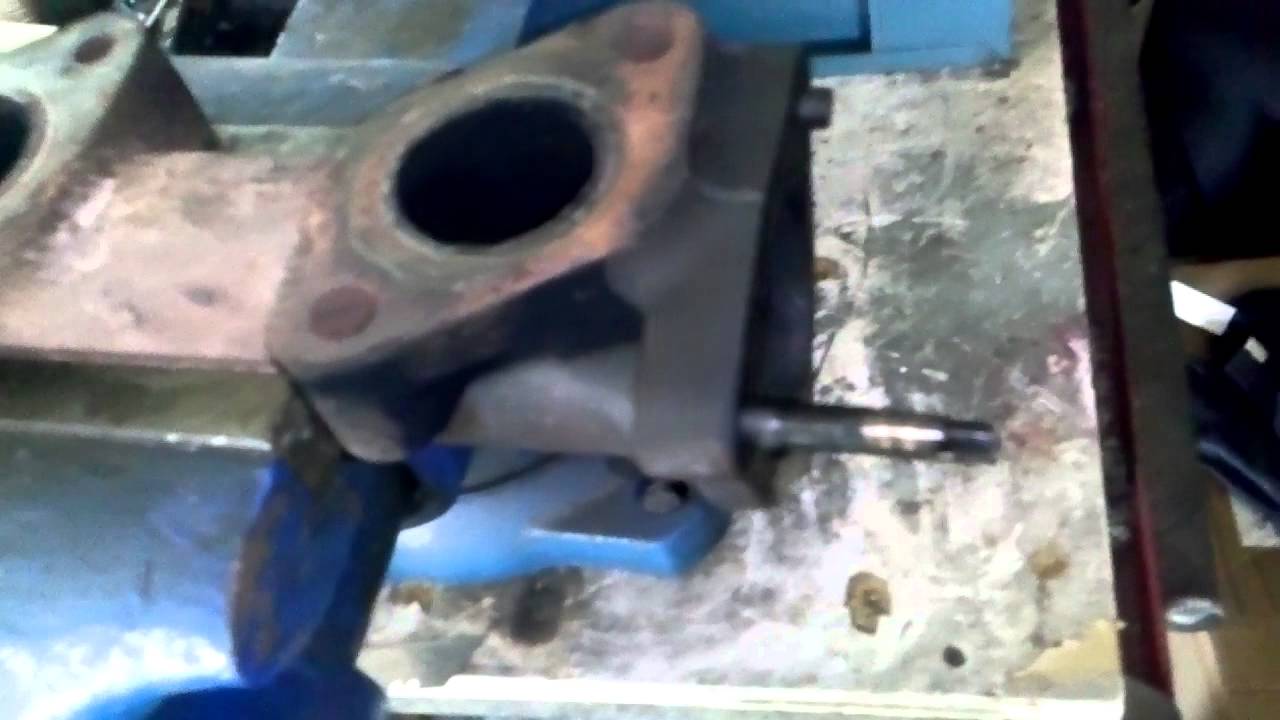 Ford 6.4 liter Ford exhaust manifold replace studs YouTube