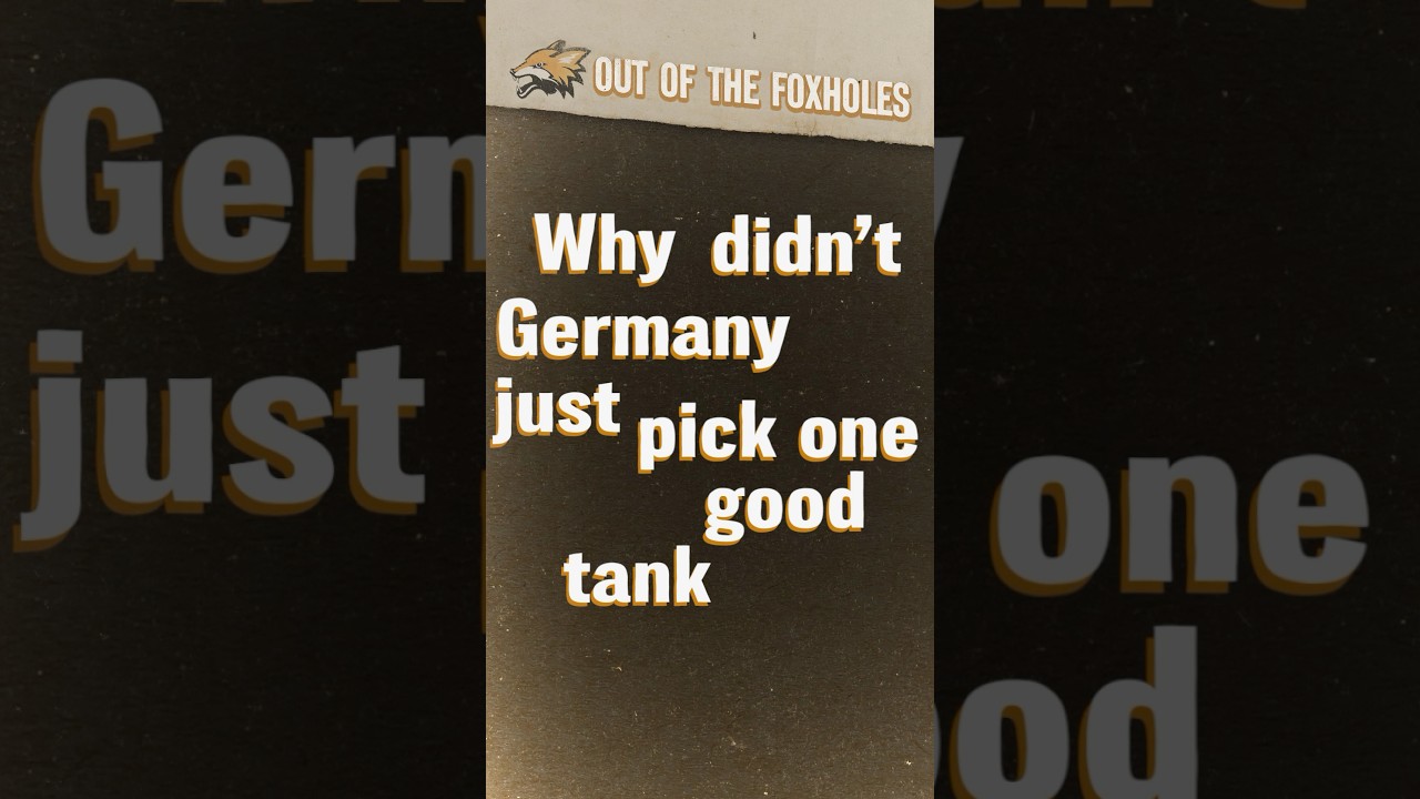 Why Nazi Germany Never Mass-Produced One Good Tank #OOTD #shorts