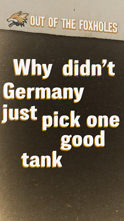 Why Nazi Germany Never Mass-Produced One Good Tank #OOTD #shorts