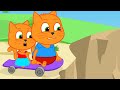 Cats Family in English - not an easy hurdle Cartoon for Kids