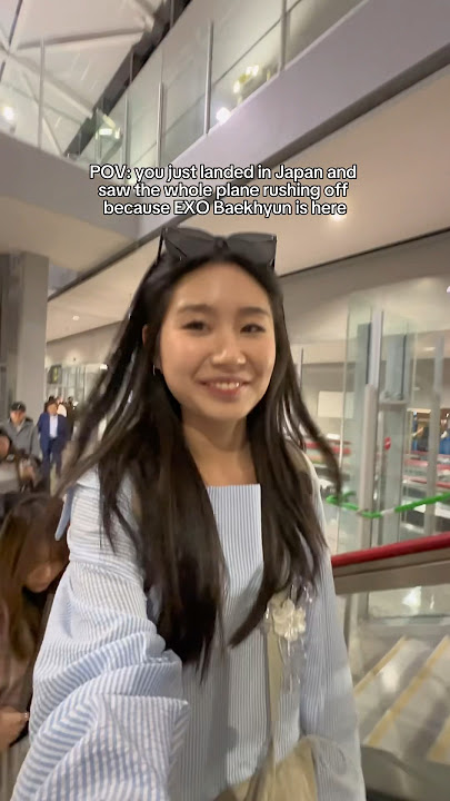 accidentally took the same flight as Baekhyun🤪 #exo #baekhyun #japan