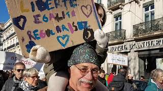 Forte mobilisation à Grenoble contre la loi Immigration, dimanche 24 janvier 2024