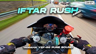 POV RIDING BACK HOME ! Pure Screaming Sound | Fast Sportsbike Yamaha R6 + SC Project CRT ASMR [4K]