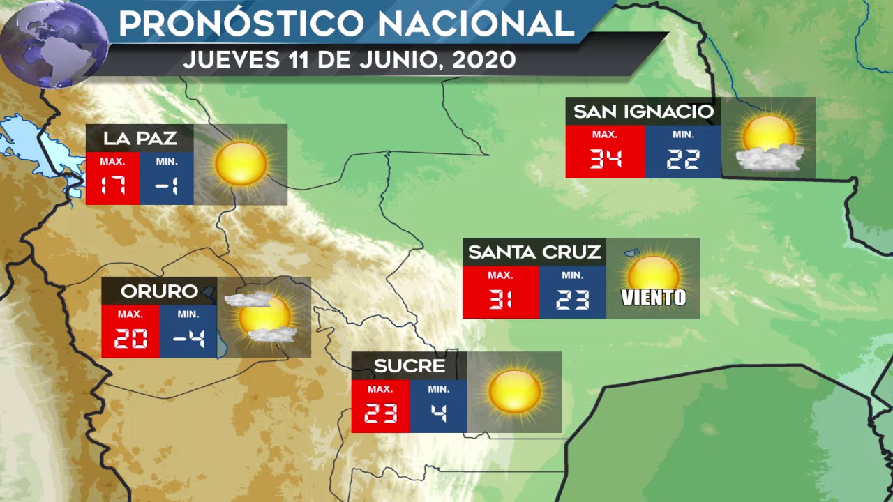 Bolivia Pronostico del Tiempo (Jue11Jun2020)│Hispavisión YouTube