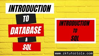 03 Introduction to SQL | SQL Commands | SQL Course For beginners | Database Course For Beginners