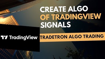 Execute TradingView Signals using Tradetron Algo