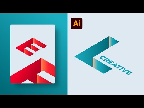 Create 3D Isometric Text Deep Illusion in Illustrator | Text Deep Illusion | Adobe Illustrator