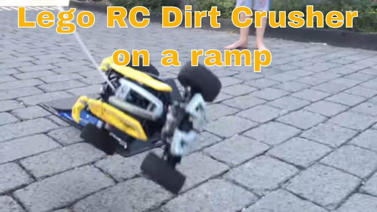 ved godt Oh klasselærer Lego RC Dirt Crusher on a ramp - YouTube