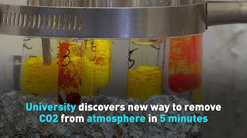 University discovers new way to remove CO2 from atmosphere in 5 minutes