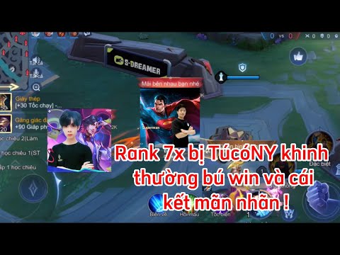 "Liên Quân Mobile" Bị TúcóNY bảo ToànTócTai vô bú win và cái kết vẫn bú win bình thường mà 😂😂😂