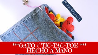 Como hacer un juego de #GATO en tela #TICTACTOE  de viaje ***Gaby Cositas***