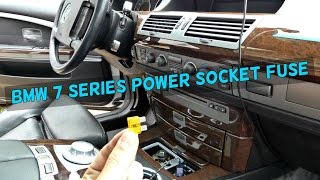 BMW E65 E66 CIGARETTE LIGHTER POWER SOCKET USB NOT WORKING FUSE