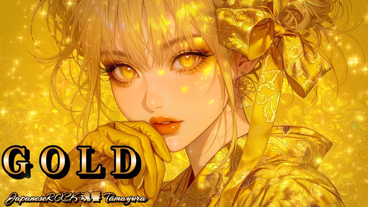 GOLD【Japanese Samurai Rock Music】(Lyric Video)【ENG/CH/KOR SUB+