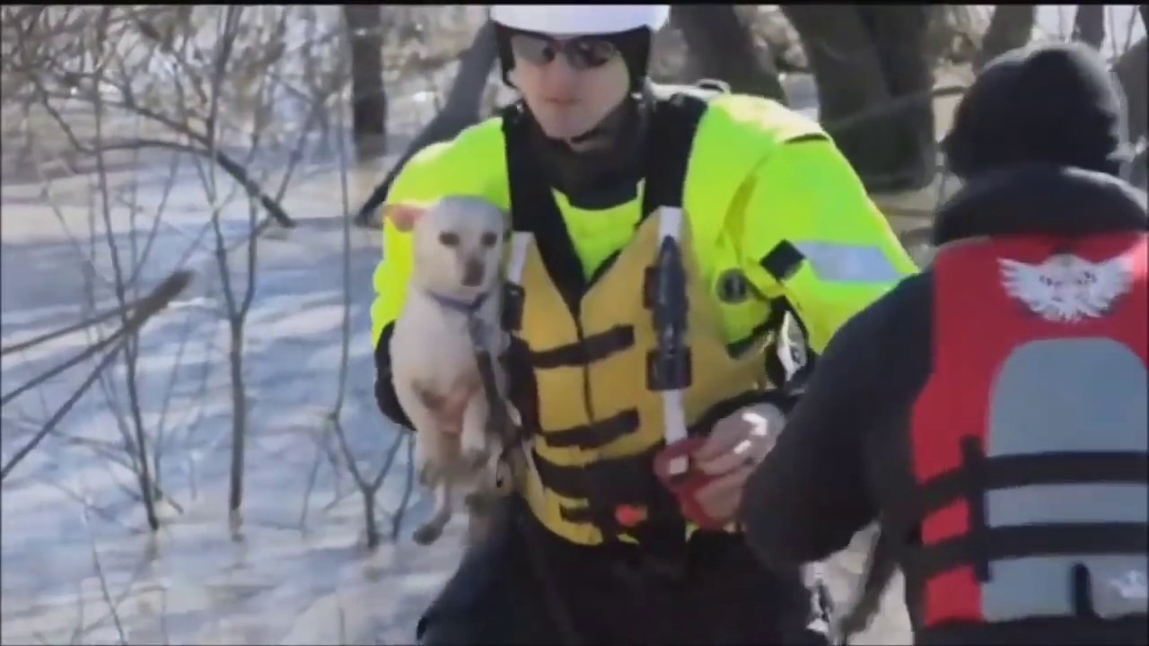 Real Footage, Nebraska hit by worst flooding in 50 years, Dam destroyed
