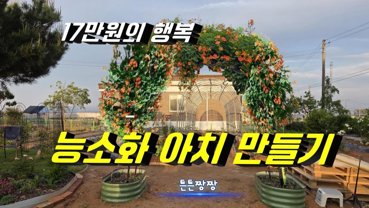 (짱짱튼튼DIY) 능소화 아치형 지지대 만들기