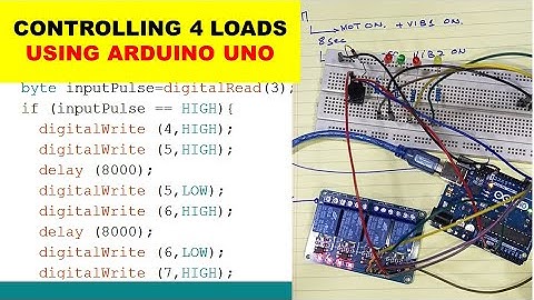 {827} Controlling Multiple Loads Using Arduino & 4 Channel Relay