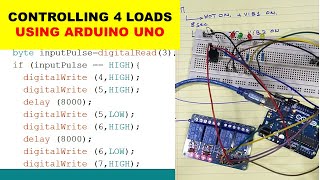 {827} Controlling Multiple Loads Using Arduino \u0026 4 Channel Relay