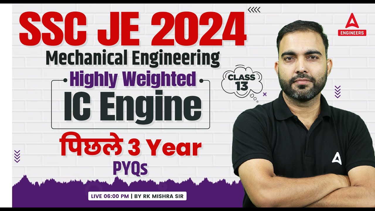 IC Engine in Mechanical Engineering | SSC JE 2024 Mechanical ...