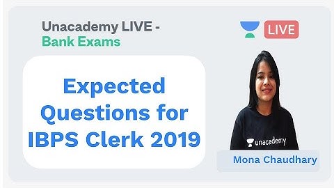 IBPS Clerk | Quants/Reasoning | Expected Questions for IBPS Clerk 2019 | Mona Choudhary