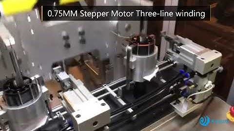 Stepper motor winding machine